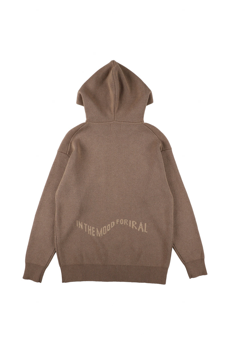 COTTON CASHMER KNIT HOODIE【UNISEX】