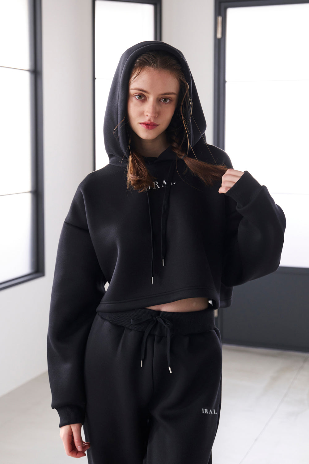 ゆんころ IRAL CROPPED HOODIE SET UP - トレーナー・スウェット
